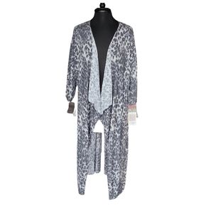 Grey Leopard Print Lularoe Shirley Kimono